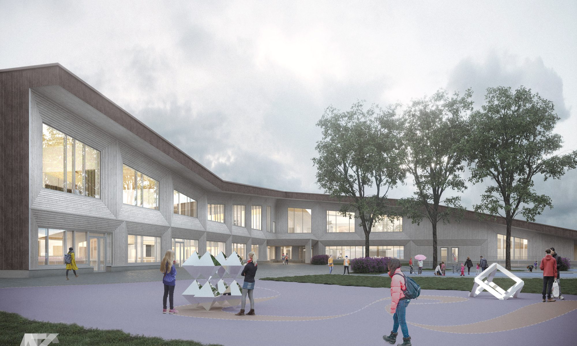 Suomalais-venäläiselle koululle rakennetaan uudisrakennus, joka tulee olemaan moderni puukoulu